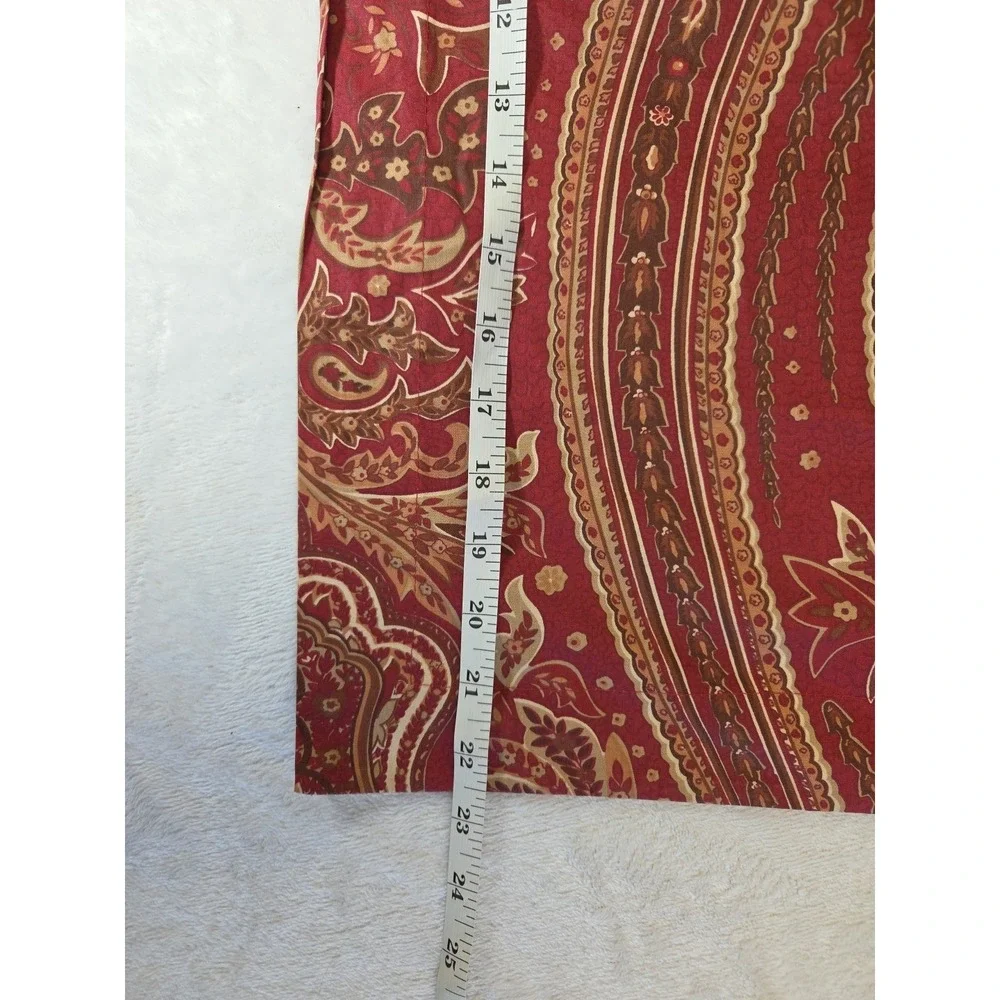 Ralph Lauren REMINGTON Red Paisley Standard Pillow Sham‎ Brown LRL